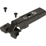 Cerniera per Telaio Alluminio con Molla 95°da avvitare Clip Top Battuta con Sormonto 0 Nero Onice | Blum